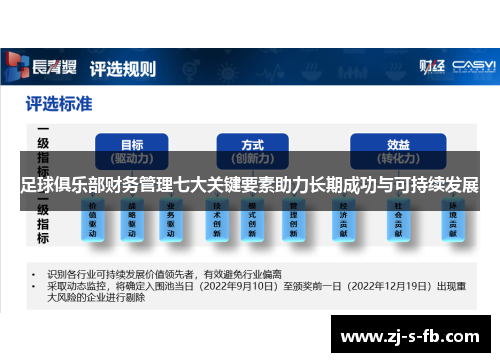 足球俱乐部财务管理七大关键要素助力长期成功与可持续发展