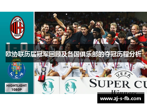 欧协联历届冠军回顾及各国俱乐部的夺冠历程分析